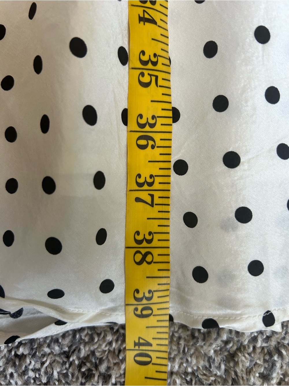 Chadwick’s Vintage 100% Silk Rockabilly Polka Dot Dress size 8 Petite - Picture 8 of 8